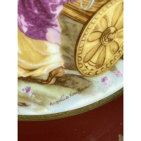 Vintage Rosenthal Bavaria Dinner Plate Cherub Victorian Carriage Scene Gilt - Picture 4 of 10